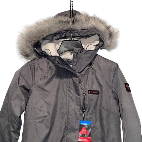 Columbia Women's Suttle Mountain Long Insulated Jacket Grey Coats S - Picture 2 of 10